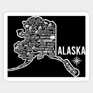 Alaska Map Sticker